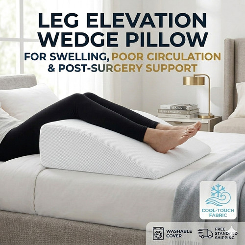 Leg wedge pillow elevation - pillow,